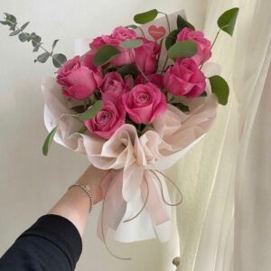 Bouquet rose monocolore