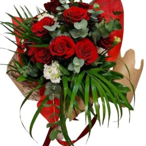 Bouquet di 9 rose rosse