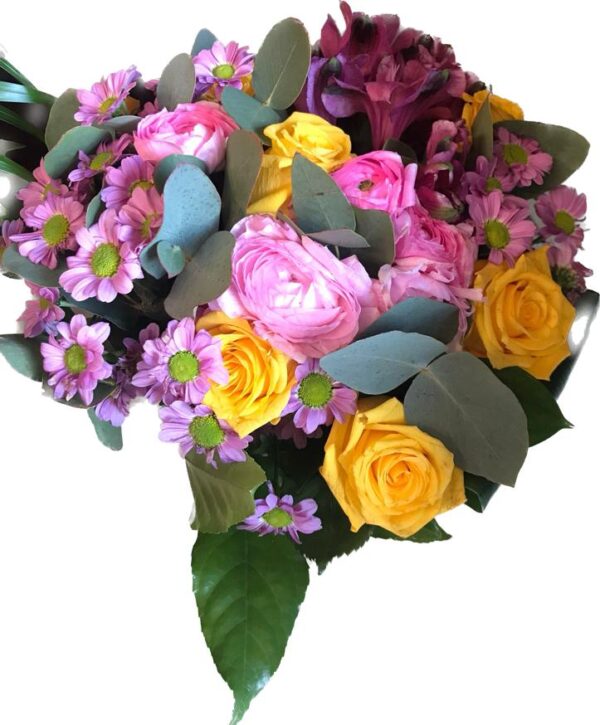 Bouquet con roselline e margherite